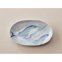 Add a pop of color to your table with this beautiful melamine serving tray!
This melamine trinket tray is designed to hold trinkets, jewelry, keys, soap, and more! It can also be used as a mini serving tray for snacks and features original Kim Hovell artwork.
Original Kim Hovell Artwork: Deep Sea
Material: Melamine
Dimensions: 8.25" x 5" small