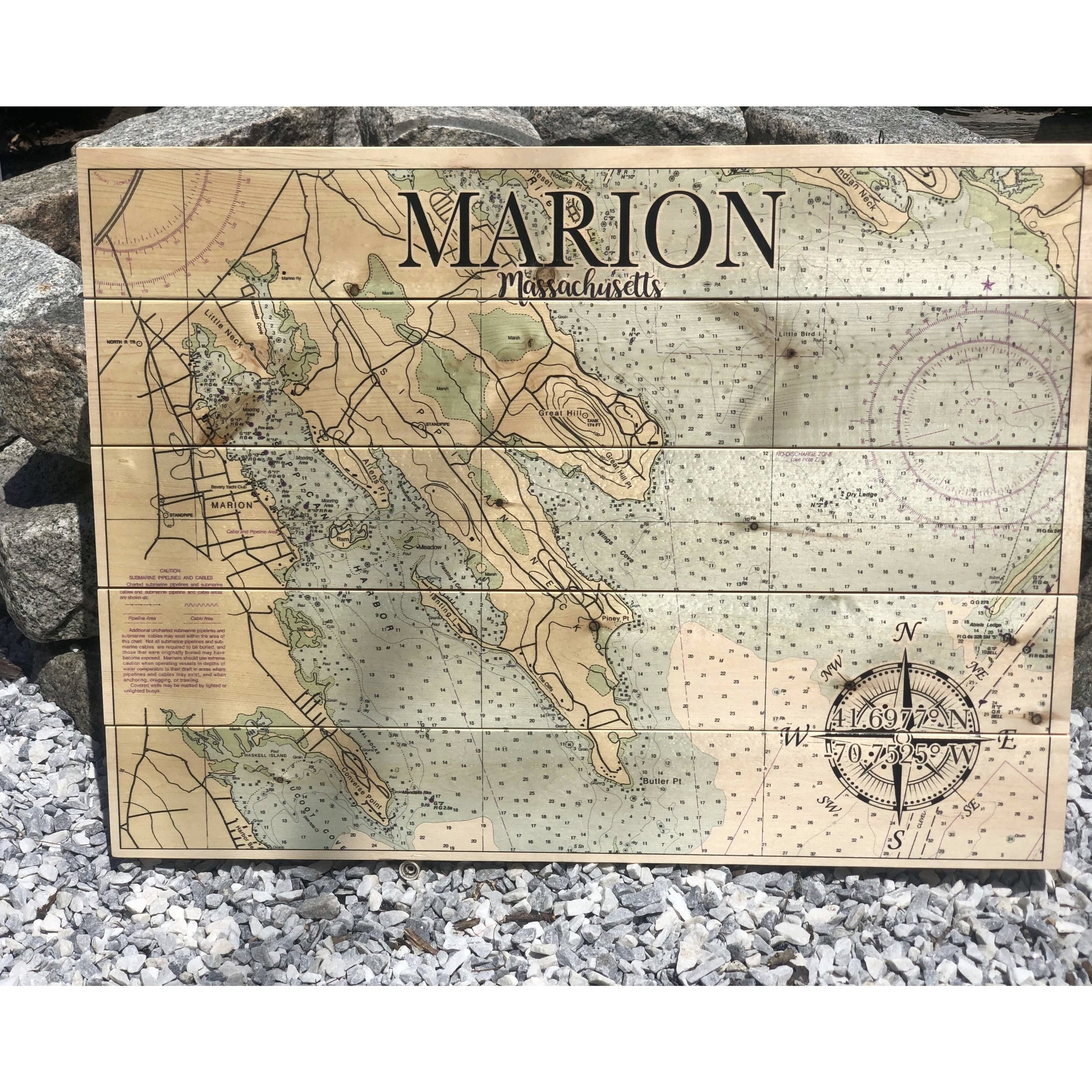 Marion Nautical Pallet Sign