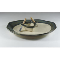 Pottery Boat On A Pond Dip Set