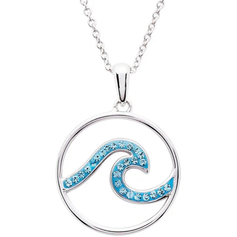 Ocean Wave Pendant or Earrings