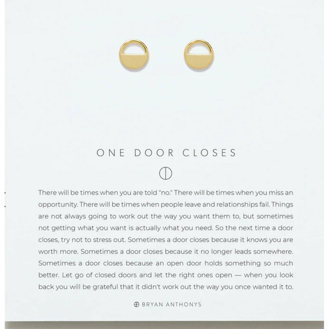 One Door Closes Another One opens Jewelry