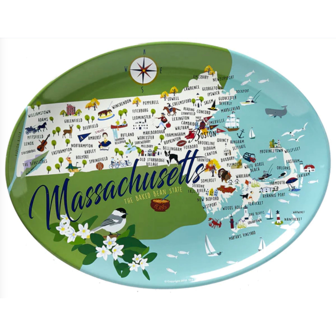 Massachusetts Platter and Tray