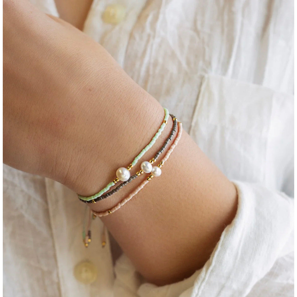 Pearl Intention Bracelet or Necklace