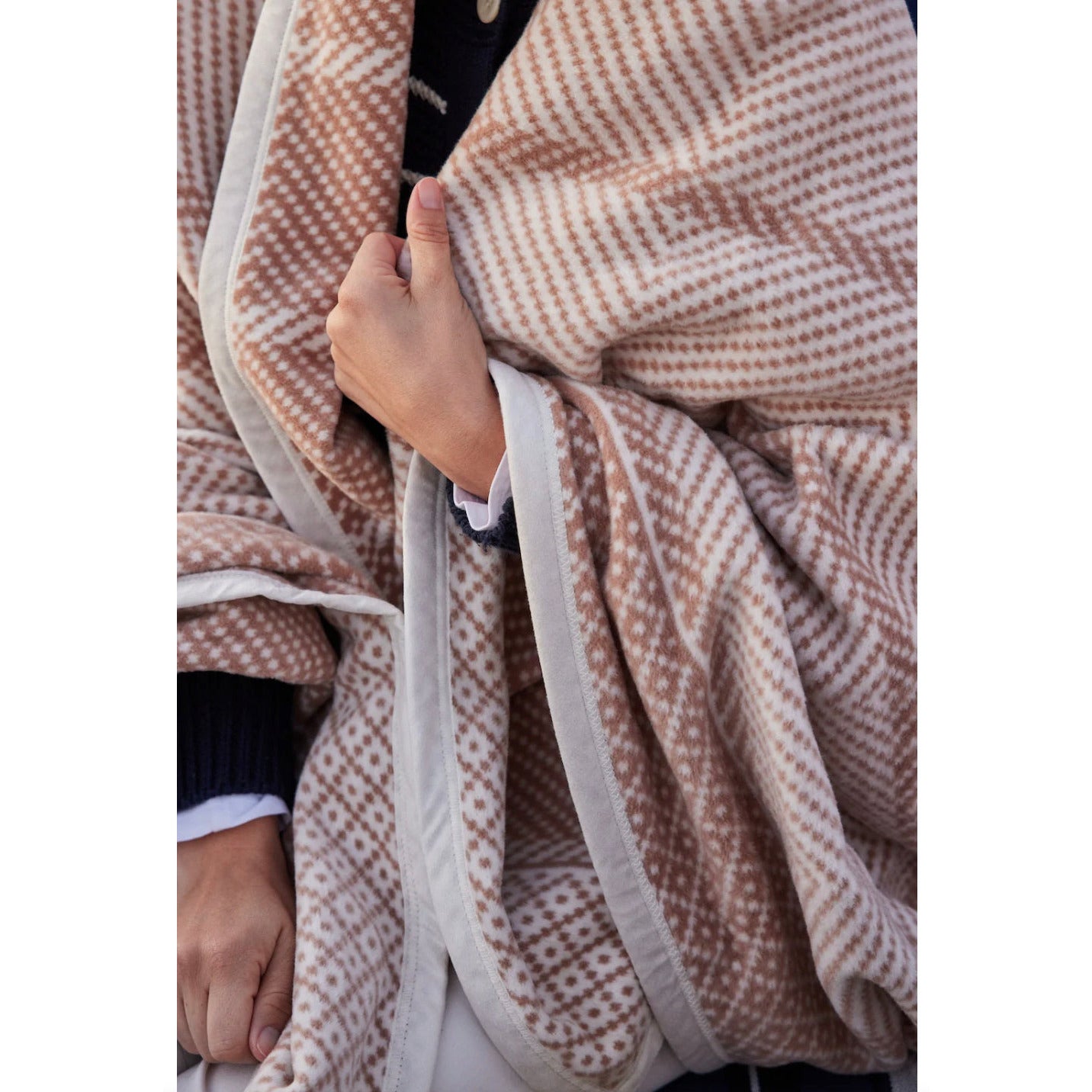 Chappy Wrap Old Port Herringbone Tan or Light Grey