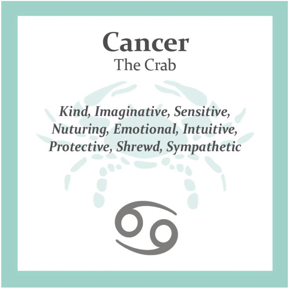 Lola Zodiac Cancer Pendant