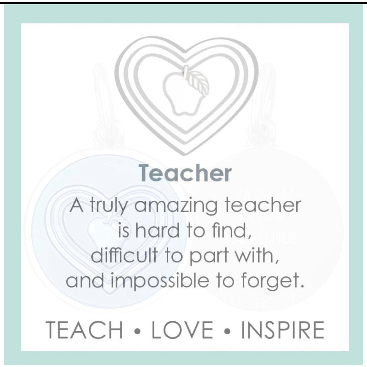 Lola Teacher Pendant