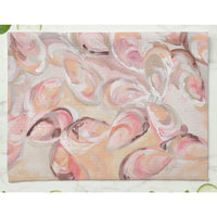 80% durable woven polyester/ 20% polyamide blend microfiber
Dimensions: 16" x 24"
Print front and white back
Pink oysters shown