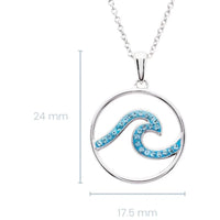 Ocean Wave Pendant or Earrings