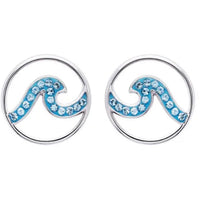 Ocean Wave Pendant or Earrings