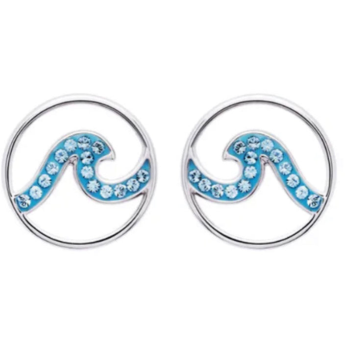 Ocean Wave Pendant or Earrings