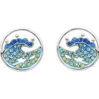 Ocean Wave Pendant or Earrings