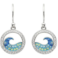 Ocean Wave Pendant or Earrings