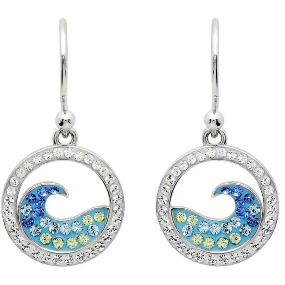 Ocean Wave Pendant or Earrings