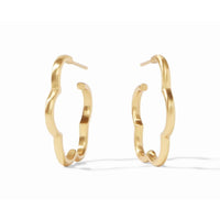 Julie Vos Gardenia Hoop Earring Silver or Gold
