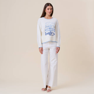 Sardine embroidered sweater