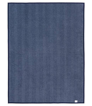 Harborview Herringbone Navy Blanket - Chappy Wrap Midi