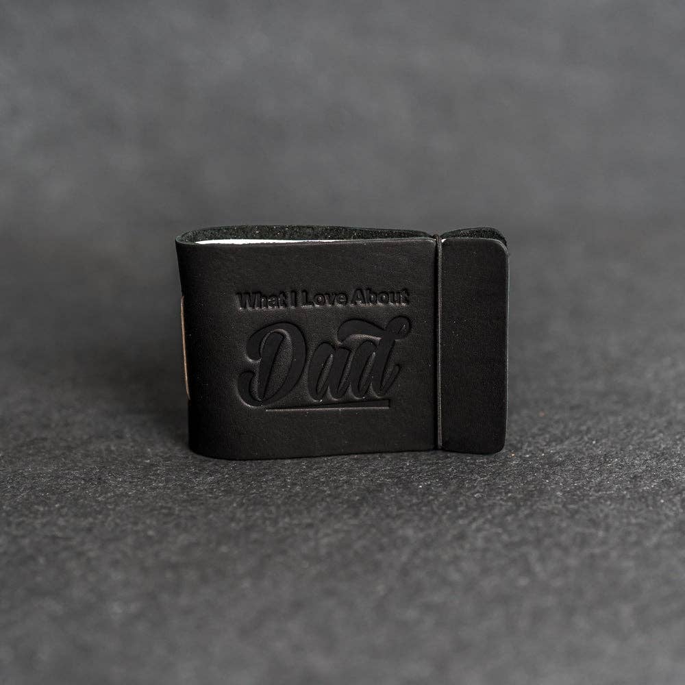 What I Love About Dad Leather Book