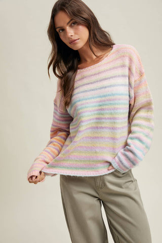 Wishlist Rainbow Knit Sweater