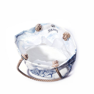 Sea Bags Recycled Sail Cloth Handbag - Maine Fishing Village Edition
