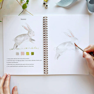 Emily Lex Animals Watercolor Workbook: Step-by-Step Beginner Painting Guide