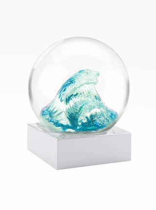 The Wave Luxury Glass Snow Globe – Iconic Coastal Ocean Decor
