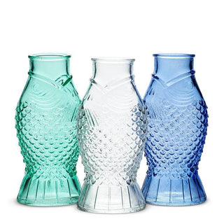 Small Spouting Fish Vase-3 Assorted-7"H