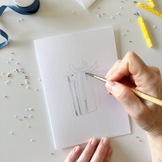 Celebrate Paintable Watercolor Notecards – DIY Set of 8 Greeting Cards by Emily Lex