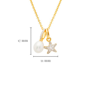Starfish and Pearl Necklace measurements