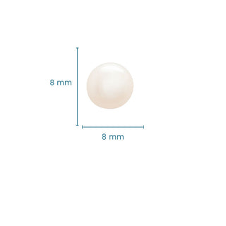Large Pearl Stud Earrings measurements
