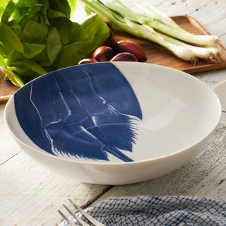 Caskata Horseshoe Crab Artisan Porcelain Wide Serving Bowl (11.5”)
