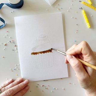 Celebrate Paintable Watercolor Notecards – DIY Set of 8 Greeting Cards by Emily Lex