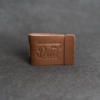 What I Love About Dad Leather Book