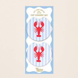 On the Road Car Coaster Set–Lobster