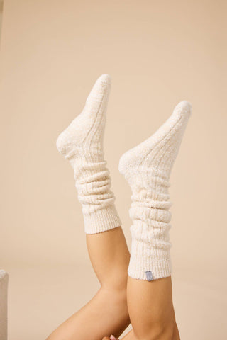 Women's Soft, Cozy, Slouchy Marshmallow Socks with Grippers