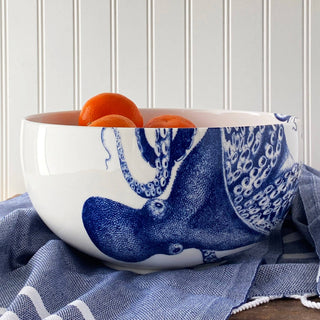 Caskata Lucy the Octopus Large Round Serving Bowl