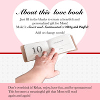 What I Love About Mom Leather Book