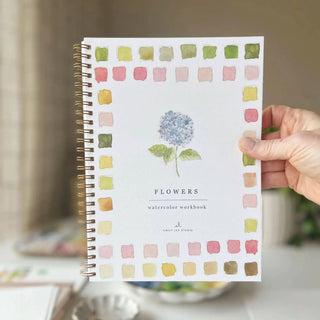 Emily Lex Flowers Watercolor Workbook: Step-by-Step Beginner Painting Guide