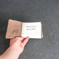 What I Love About Mom Leather Book