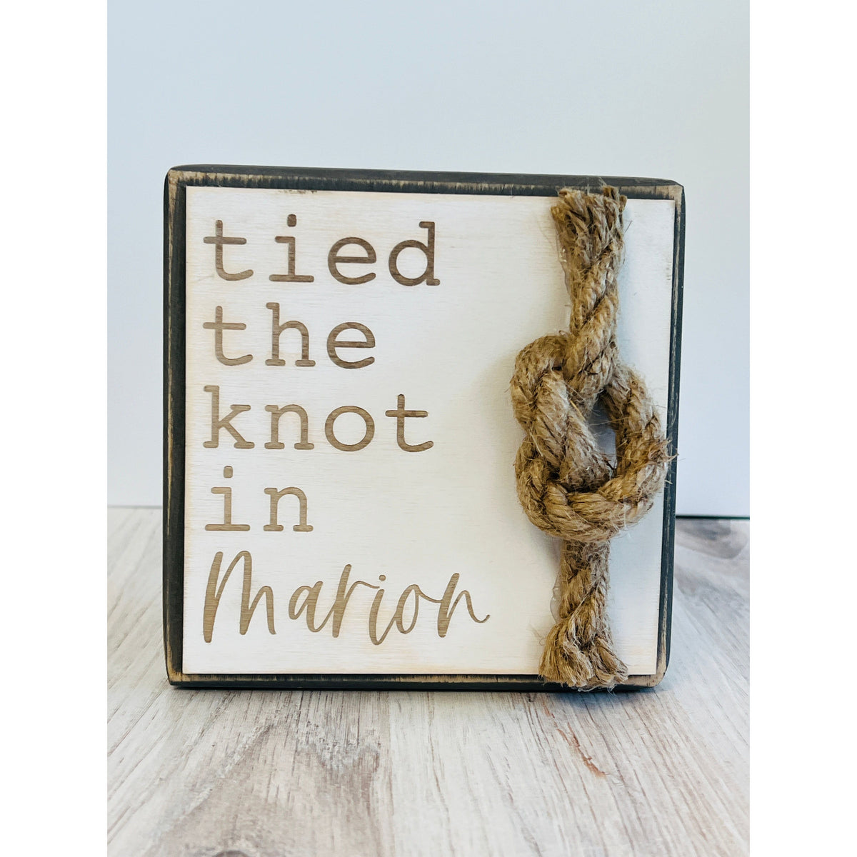 Tied The Knot Wedding Sign