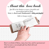 What I Love About Dad Leather Book