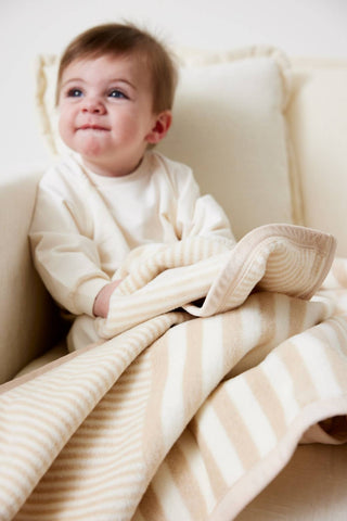 Sweet Pea Oak Stripe Mini Blanket: The Ultimate Soft Cotton Chappywrap