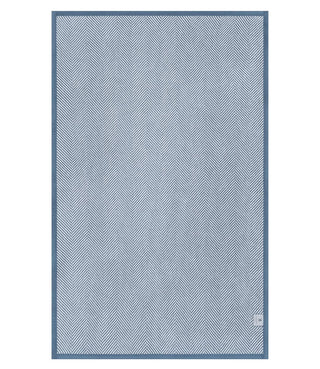 Chappywrap Harborview Herringbone Blanket - Cornflower Blue (60” x 80”)
