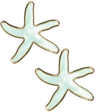 Lisi Lerch Acrylic Starfish Stud Earrings – Coastal Vacation Jewelry