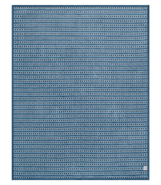 ChappyWrap Beach Pebble Cornflower Blue Cotton Blend Throw Blanket - 60”x80” Reversible
