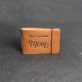 What I Love About Mom Leather Book