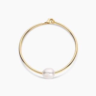 Isla 14K Gold Plated Pearl Bangle Bracelet By Thatch Jewelry