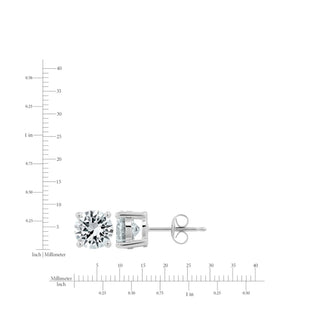 Crislu 3ct Brilliant Stud Earrings in Platinum