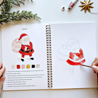 Emily Lex Christmas Watercolor Workbook: Relaxing Holiday Art for All Ages