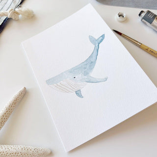 Emily Lex Seaside Paintable Watercolor Notecard Set – 8-Piece DIY Coastal Stationery Kit
