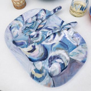 Melamine Platter (Large) - Flowing Shells